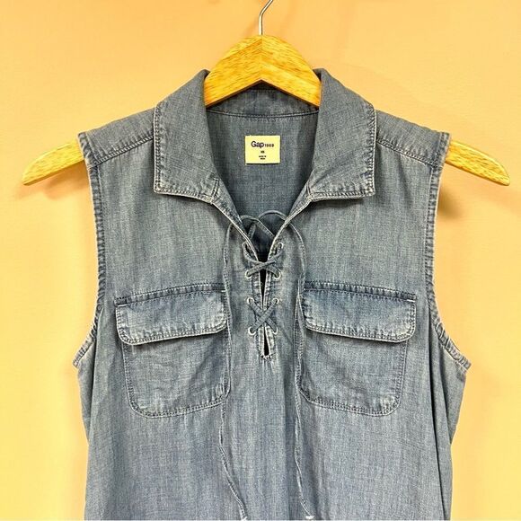 Gap chambray jean dress    Sz XS - Picture 2 of 5